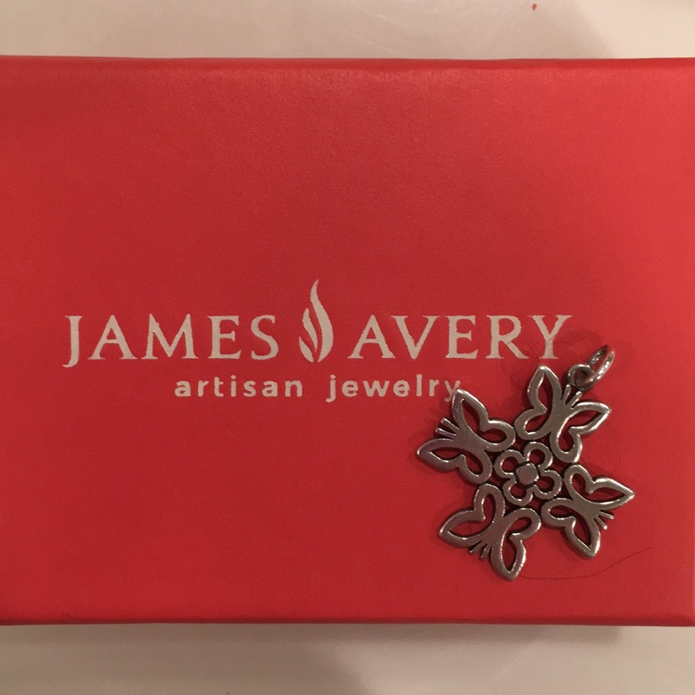 Butterfly cross charm James Avery retired